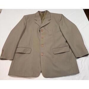 Milan Moda Beige Classic Men's Blazer Jacket Size R46